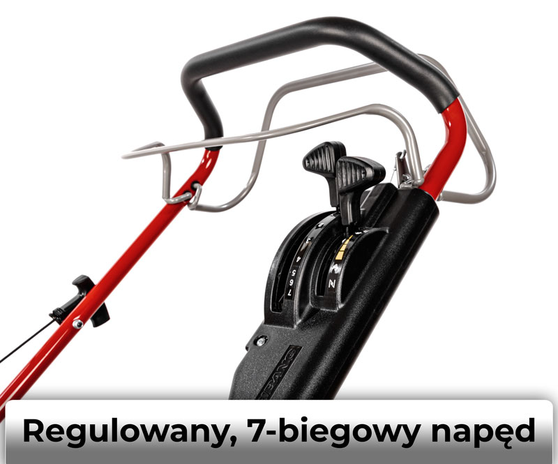 7-stopniowy napęd w kosiarce Weibang WB537SLC V 3IN1